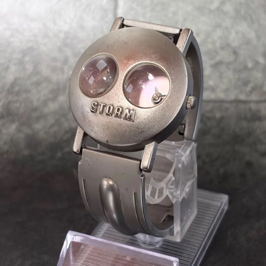 ヴィンテージ 1998年頃 STORM LONDON アナログ時計2点セット79 Vintage 90s STORM LONDON SQUIGGLE Watch Rare Collectible Working