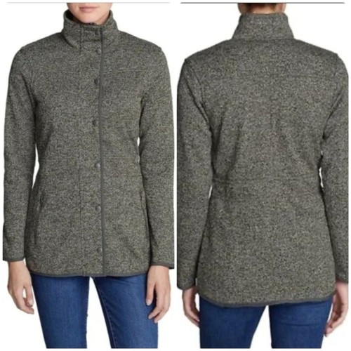 Eddie Bauer Radiator Heathered Fleece Field Jacket Women’s Size Small - Bild 1 von 13