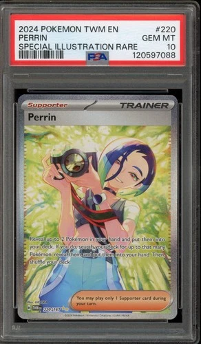 Pokemon Perrin Twilight Masquerade Special Illustration Rare #220 PSA 10