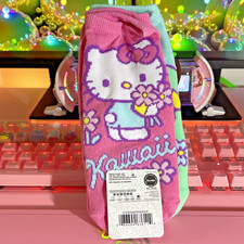 Hello Kitty Friends Socks 5 Pack No Show Kawaii Flowers Pastel 2024 Sanrio