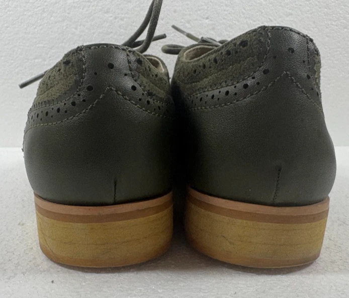 Zapatos de mujer buscados con cordones Oxford talla 8,5 zapatos verde jade talla 8 Foto 3 de 4