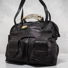 Autentica borsa a mano Chloe tote in pelle y2k vintage solida rara saskia nera