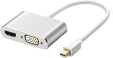 HRIOEKA Mini DisplayPort to HDMI VGA Adapter, Multi-Function Displayport
