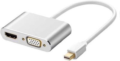 HRIOEKA Mini DisplayPort to HDMI VGA Adapter, Multi-Function Displayport