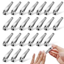 60 Pack Fingernail Clipper Toenail Clippers  Stainless Steel Nail Clippers