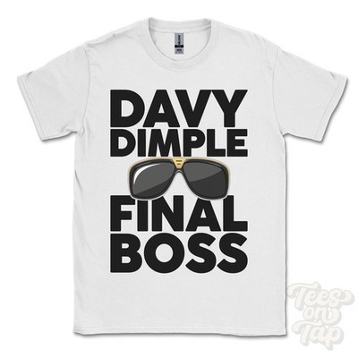 DAVY DIMPLE FINAL BOSS T-SHIRT funny xmas gift embsay north yorkshire england
