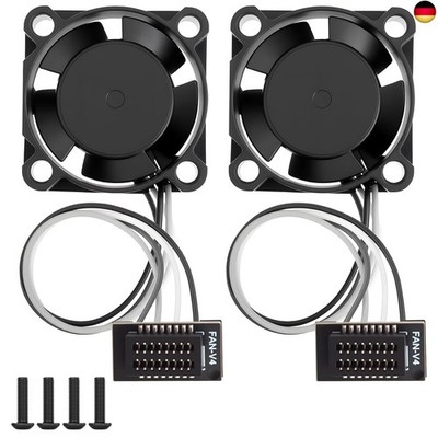 Hotend Kühlventilator für Bambu Lab P1P/P1S, 2er-Pack 15000RPM H