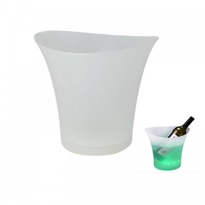 5L LED leuchtender EISKÜBEL 7 Farbwechsel Champagner Wein Getränke Kühler
