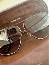 TOM FORD Brady Sunglasses TF841 28B Aviator, 64  8 140 Gray Lens