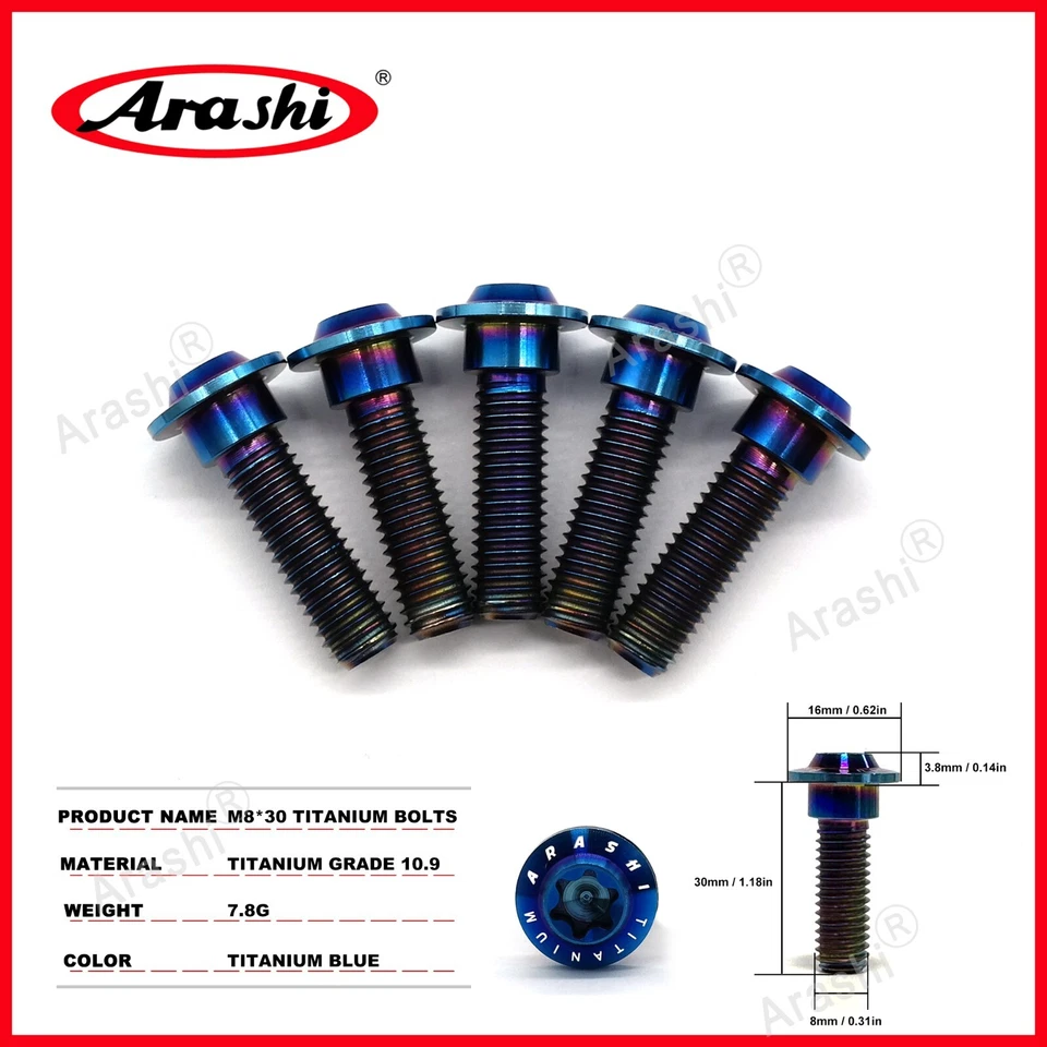 Rotor de freno delantero M8 pernos para Kawasaki Ninja ZX10R 2004-2007 ZX-12R 2000-2003 Foto 3 de 4