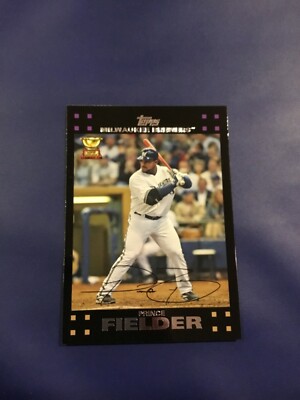 2007 Topps # 139 PRINCE FIELDER ROOKIE ALL STAR GOLD CUP Brewers Set Break MINT