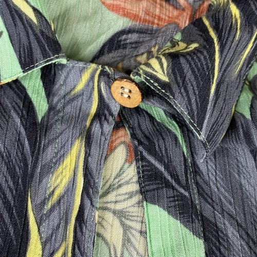 Speedo Swim Beach Cover Up Womens Large Green Aquatic Floral Print Open Front - Picture 5 of 12