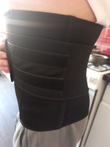 Body Shaper Black Waist Girdle Belt Sport Cinchier T Tummy Corset Belly Training - Picture 4 of 4