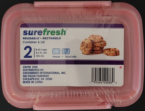 Lock-Top Reusable Snack Containers w Lid Pastel 5.2 Fl Oz 2/Pk S24 Select: Color - Picture 5 of 5