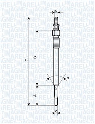 MAGNETI MARELLI 062900022304 Glühkerze für CITROËN,FORD,MAZDA,PEUGEOT,SUZUKI,VOL