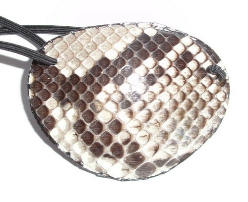 BURMESISCHE PYTHON Leder WORLDS BEST EYE AUFNÄHER Satinoberfläche, austauschbar elastisch - Bild 49 von 58