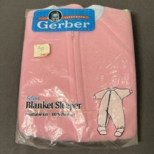 Vintage 1992 - Gerber Yellow Blanket Sleeper 6 Months, Up to 18lbs Scotchguard