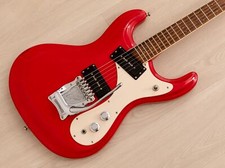Mosrite Of Classics Ventures Model Strawberry Red W/ P-90s, Moseley Vibrato