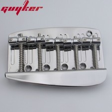 Chrome 5 String Hard Tail Fixed Bass Brass Bridge