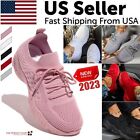 Womens Running Trainers Ladies Sneakers Slip On Walking Gym Comfy Fashion Shoes