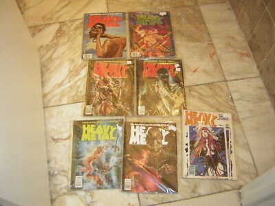 HEAVY METAL MAGAZINE LOT OF 7 VINTAGE 1987 -1998 FANASTY ILLUSTRATION VINTAGE