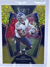 DEZ FITZPATRICK RC 2021 Select #172 Premier Level Rookie Gold Prizm 09/10 Titans