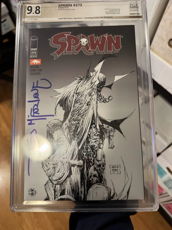 Spawn #275 PGX 9.8 (Image 2017) Amazing Comic-Con Signed By Todd Mcfarlane! RARE - Image 3 of 4