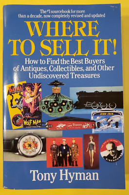 Where to Sell It! Tony Hyman Perigree Paperback Book 1993 Antiques Collectibles