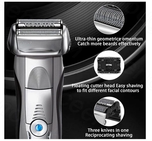 Braun 70S Series 7 Electric Shaver Replacement Foil & Cassette Cartridge-Silver - Picture 8 of 8