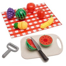 Toy Chef Play Food Pretend Set Fruit Kitchen Toys for Toddler Girls Boys -