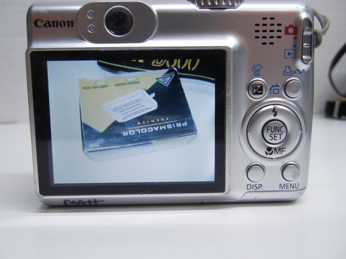 美品 Canon PowerShot A570 IS 570 単3電池 コンデジ ケース付き】Canon PowerShot A570 IS 単3電池駆動 - メルカリ