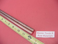 2 Pieces 3/8" C110 COPPER ROUND ROD 12" long H04 .375" OD CU New Lathe Bar Stock