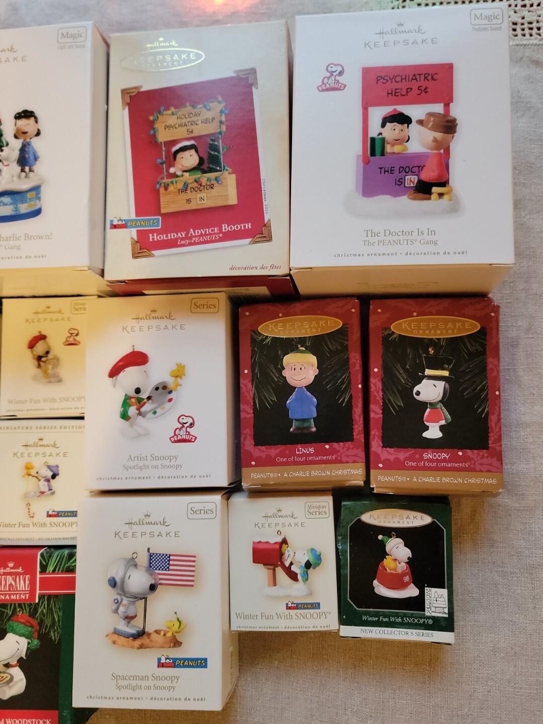 Lot Of 17! Hallmark Keepsake Ornaments Peanuts, Snoopy & Gang Christmas Ornament eBay