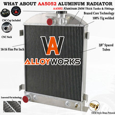 3 Row Aa5052 Aluminum Radiator For Ford Model A Grill Shells V8 1928-1931 Us 3 Row Aa5052 Aluminum Radiator For Ford Model A Grill Shells V8 1928-1931 Us
