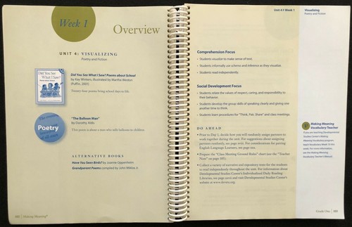 1st - Making Meaning Teacher's Manual and Assessment Resource Book (2008) - Picture 6 of 12
