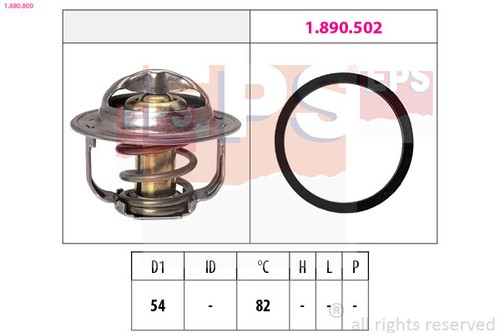 EPS 1.880.800 Termostato, Liquido di raffreddamento per ALFA ROMEO,CADILLAC,CHEVROLET,FIAT,OPEL,SA - Foto 3 di 3