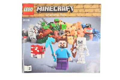 LEGO MINECRAFT 21116: Crafting Box Instruction Booklets 2 ONLY | eBay
