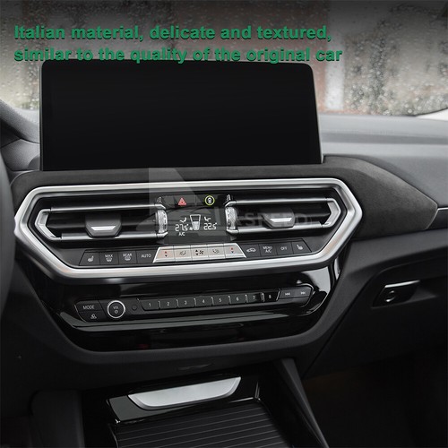 For BMW X3 X4 iX3 2022-2023 Car Center Console Air Vent Outlet Cover Trim Suede - Picture 6 of 9