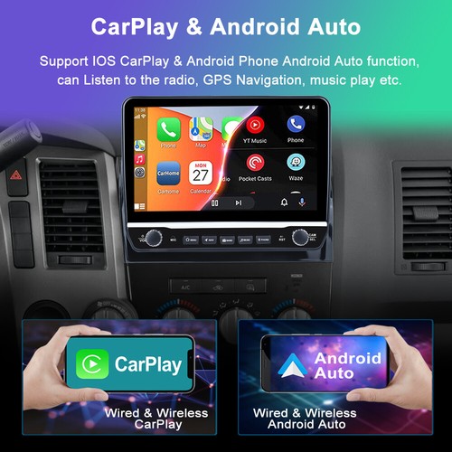 Android 13 For Toyota Tundra 07-13 Sequoia 08-18 10.1'' CarPlay Car Stereo Radio - Picture 5 of 13