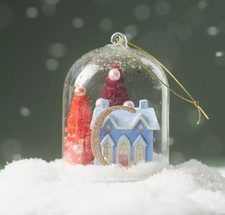 Anthropologie Ornament Monogram letter C Arctic Home For The Holidays