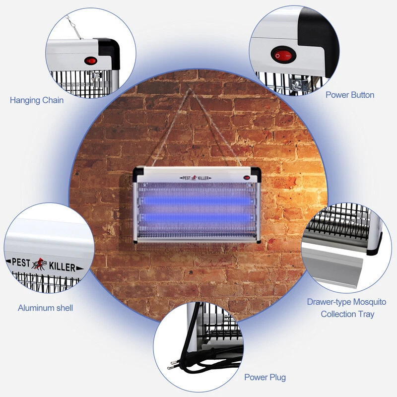 LED Insektenfalle UV | Mückenlampe Insektenvernichter Elektrisch | Fliegenfänger - Bild 4 von 4