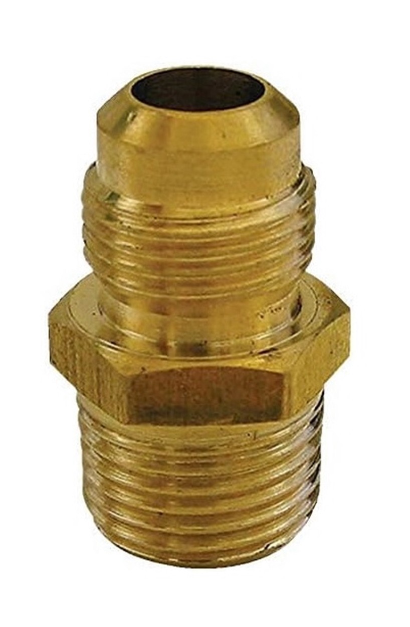 3/8" MFL X 3/8" MPT Flare Male Connector Brass Fitting