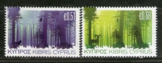Greek Cyprus 2011 Europa Forests Set of 2 MNH