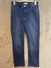 M&S COLLECTION WOMENS JEANS STRIAGHT BLUE DENIM