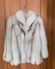 Vintage Genuine Women's Fox Fur Jacket Size Medium