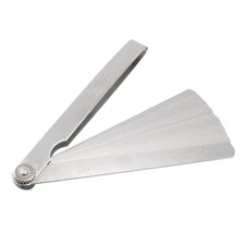 Uxcell 0.02 to 1Mm Thickness Gap Metric Filler Feeler Gauge 6" Long
