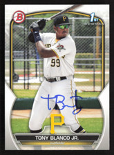 Tony Blanco Jr. Signed 2023 1st Bowman Prospects Card #BP-134 Pirates 12