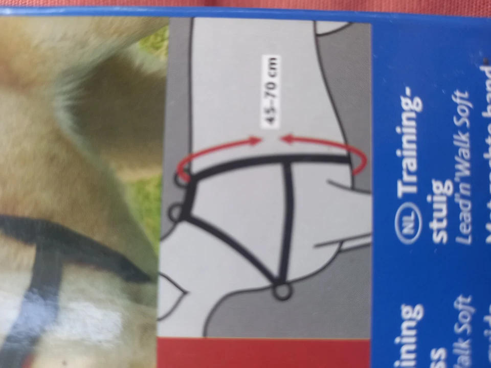 ABVERKAUF Trixie Erziehungsgeschirr Lead n Walk Soft Gr. M sanfte Fuehrleine - Bild 2 von 3