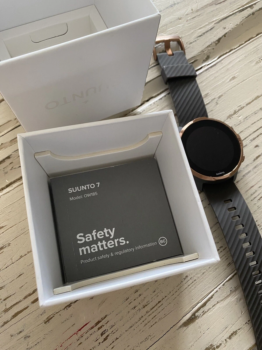 Suunto 7 GPS smart watch, Graphite Copper, Comes With Charger