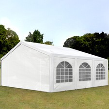 Tendone per feste 5x6 m, Gazebo PE 450 N, bianco
